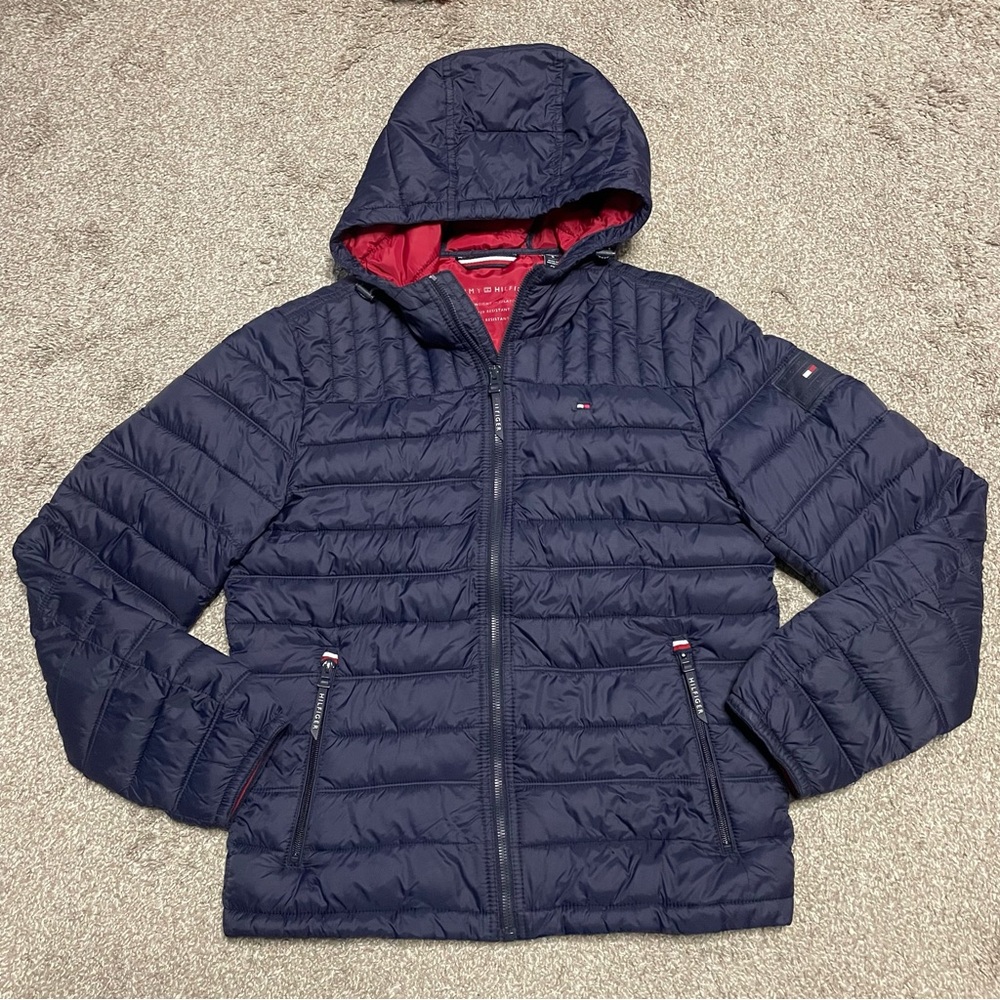 Men’s Tommy Hilfiger Ultra Loft Hooded Puffer Size S